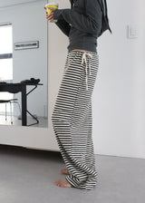 TERRY STRIPE PANTS
