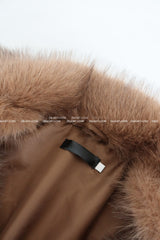 Maxi Raccoon Fake Fur Long Jacket Coat