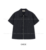 Verno Two-way Zip-up Half Shirt