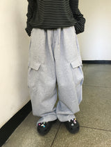 Pocky Button Cargo Sweatpants (3c)