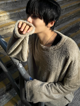Angora Mohair Knitwear Long Sleeve