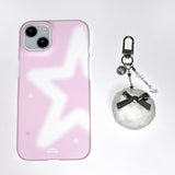 [made] brush star pink phone case (hard)