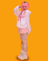 pink rabbit hood (3color)