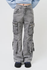 (W) Clog Flare Pocket Denim (2color)