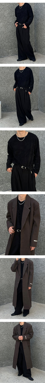 [Unisex] ベルベットカッティングニット(4color)
