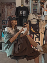 ドリーミングプリンティングオーバー半袖Tシャツ