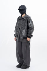 Glady Crack Over Leather Jacket
