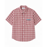 HALF-CROP CHECK SHIRT (RED)