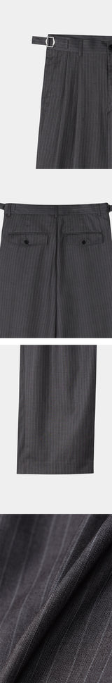 [S/S] Stripe two tuck slacks(2color)