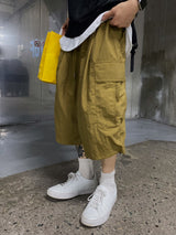 Metal Nylon Cargo Half Pants 3C