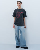 リボンキャッツTシャツ　チャコール