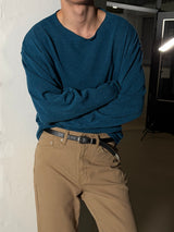 [Unisex] Cutting knit long sleeves(4color)