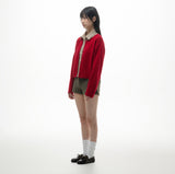  COZY WAVE CARDIGAN (RED)