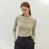 (T-6976)ESSENTIAL RYAN WOOL HALF NECK KNIT