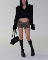 Snake Skin Micro Shorts