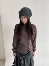 Silteto Button Collar Knit Cardigan