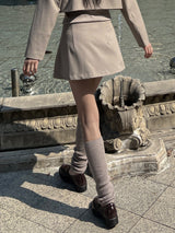 Wool knit hand & leg two-way warmer (4 colors)