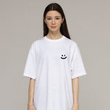 [UNISEX] ピクセルスモールドローイングスマイル半袖Tシャツ