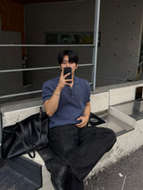 Summer slab embo black jeans