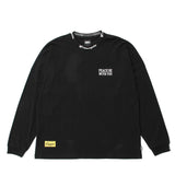EXAMPLE カーシブサークルロゴビッグカーラー L/S TEE
