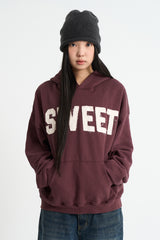 Sweet patch fuzz hoodie