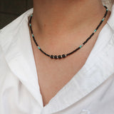 Layered Men's Beads Necklace_CLEF SYNCOPOSE NEC