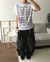 レコードクロップショートスリーブT