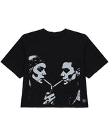 スモーキング ガールズ Tシャツ BK