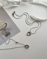 bbpo donut coin stainless steel ball bead necklace