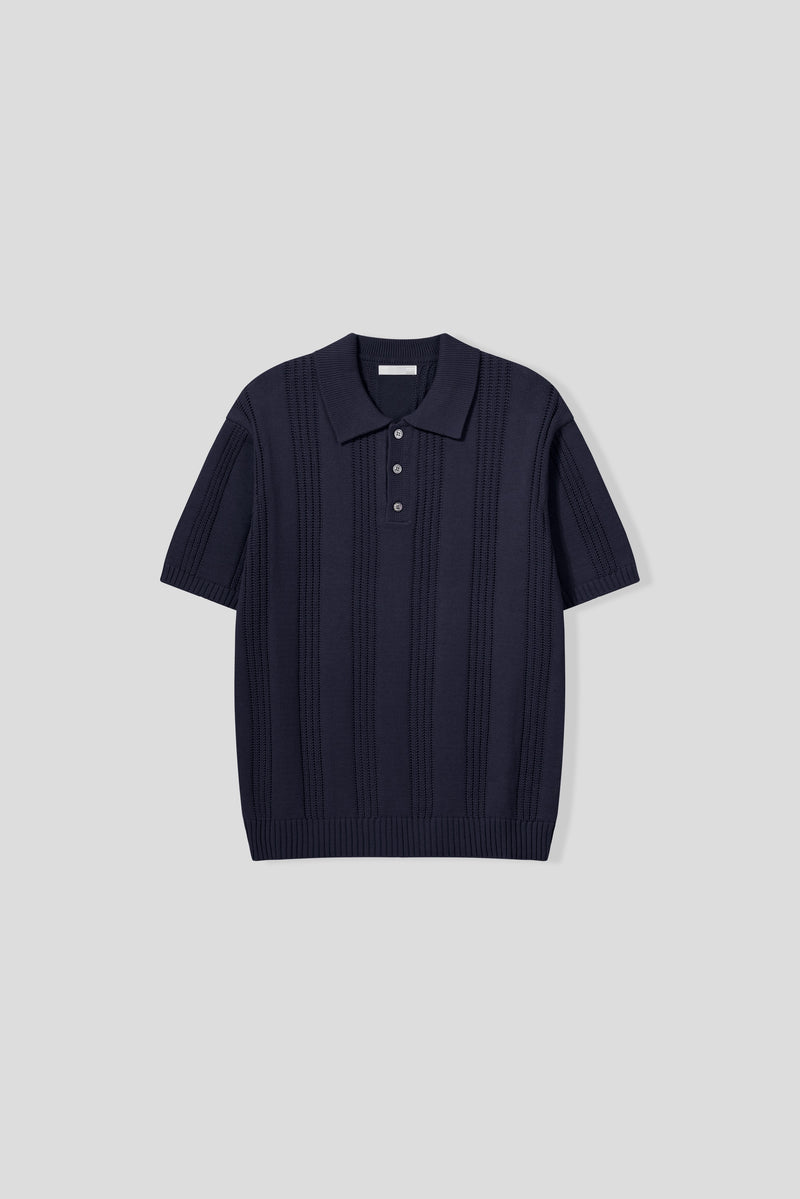 Dao placket collar knitwear