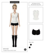 Hazel button sleeveless (2color)