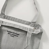 Summer ☁️ Stripe Canvas Bag (one color)