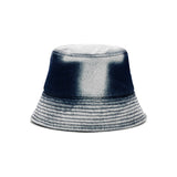 VZ Label Bleach Washing Denim Bucket Hat / Indigo