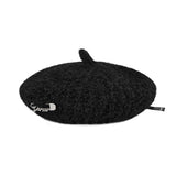 VARZAR Safety Pin Knit Beret / Black