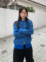 SS STRIPE CARDIGAN (3C)