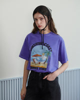 【MADE】SUNSHINE GHOST PRINT T-SHIRT [PURPLE]