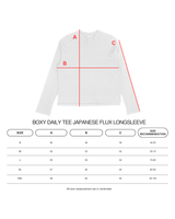 ボクシーデイリーTシャツジャパニーズフォー ロングスリーブ