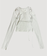 CUT OUT LONG SLEEVE TOP
