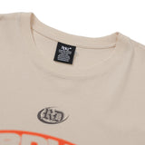 Wording Graphic Tshirts Beige