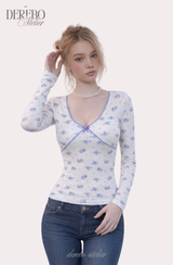 ルディバックレースロングスリーブTシャツ