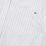 KIRSH プレーンストライプルーズフィットシャツ [WHITE]