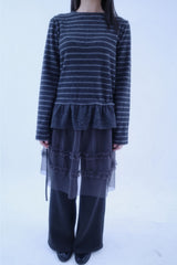 Shirring Dangara Frill T-shirt (2color)