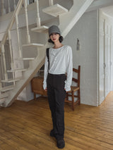 Royge Layered Henley Neck Long Sleeve T-shirt