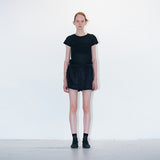 Like ribbed tee black