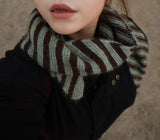 Bias stripe wool muffler / 4colors