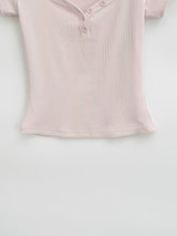 Elyra Snap V-Neck Tee