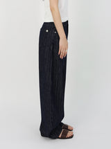 MOOD INDIGO PIN STRIPE CURVED DENIM code 26200