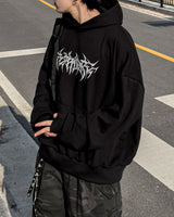 Cable Paint Over Hoodie