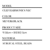a chain of men's beaded necklaces_CLEF HARMONICS NEC