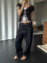 Non pade sida tab wide denim